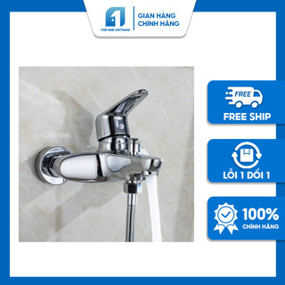 Bộ Vòi Sen Tắm Nóng Lạnh Đồng Thau Tăng Áp THEONE FAUCET 1  Cao Cấp Sang Trọng