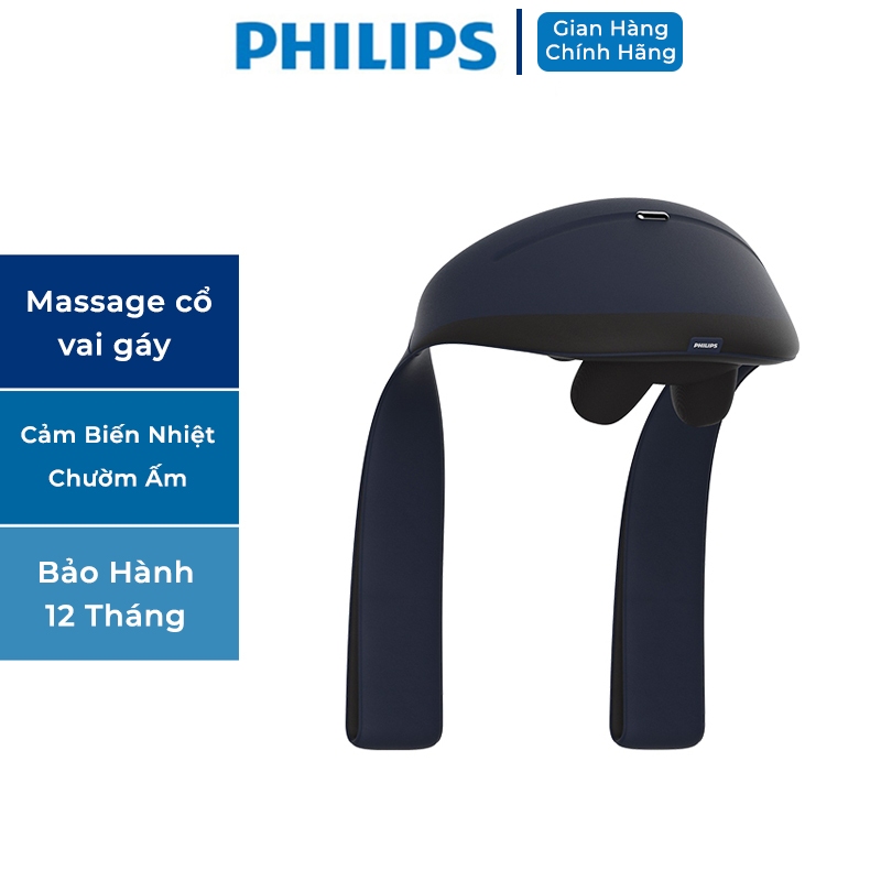 Máy Massage Cổ Vai Gáy PHILIPS 3521[CHÍNH HÃNG] Đầu massage 3D Mô Phỏng Các Đầu Ngón Tay Ôm Sát Vùng