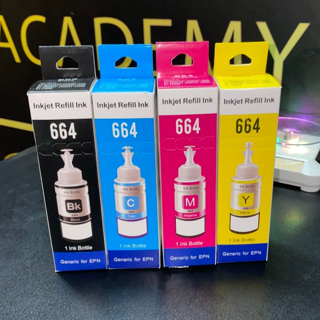 Mực in 664 refill  cho máy in Epson L310, L385, L360, L365, L100, L200, L110, L210, L300, L350,....