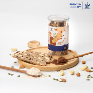 BÁNH BISCOTTI CA CAO 250G – BÁNH ĂN KIÊNG KHÔNG ĐƯỜNG | VUA YẾN MẠCH
