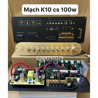 Mạch loa kéo xách tay k10, k10 plus, k18 có mặt đồng hồ cs 100w - 2 kênh có echo, reverb siêu hay