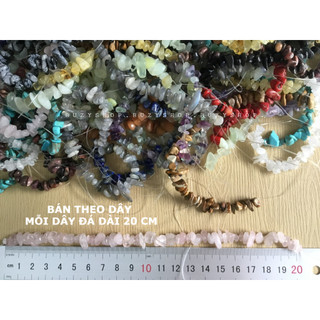 [17 MÀU] Đá vụn có lỗ sẵn làm vòng tay, đồ trang trí [nguyên liệu handmade, phụ liệu thủ công]