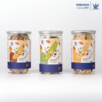 [SET BÁNH ĂN KIÊNG 3 VỊ] Bánh Biscotti Cacao +Original +Trà xanh VUA YẾN MẠCH ăn vặt Healthy