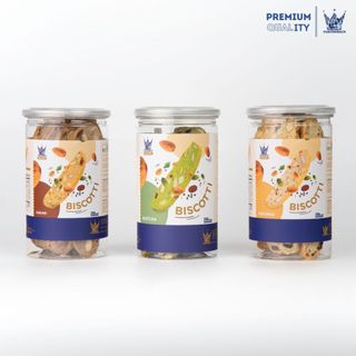 [SET BÁNH ĂN KIÊNG 3 VỊ] Bánh Biscotti Cacao +Original +Trà xanh VUA YẾN MẠCH ăn vặt Healthy