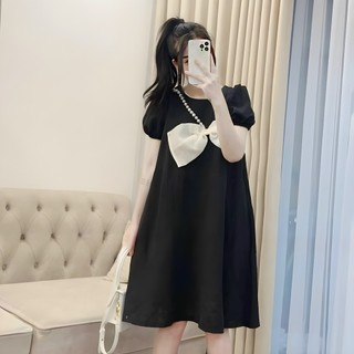 Váy bầu tơ đính ngọc V085