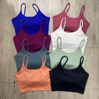 Áo Bra Thể Thao Tập Gym Yoga Nữ 2 Dây Kèm Mút ACT4 Vải Thun Lạnh Co Giãn Tốt