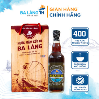Xách Nước Mắm Cốt Đặc Biệt Ba Làng TH Combo 2 Chai Thủy Tinh 500ml