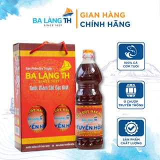 Xách Nước Mắm Cốt Đặc Biệt Ba Làng TH 900ml Combo 2 Chai