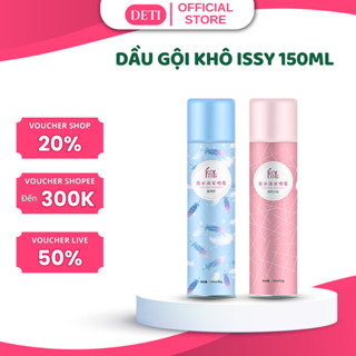 Dầu gội khô ISSY 150ml xịt khô phồng tóc Nội Địa Trung, gội đầu khô, không cần nước cho nam nữ giảm bết tóc GX28 DETI