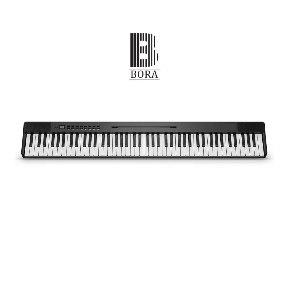 Đàn piano điện gấp gọn, Digital Foldable Piano - Bora BX-10 (BX10) - Black, Travel Piano, Bluetooth,