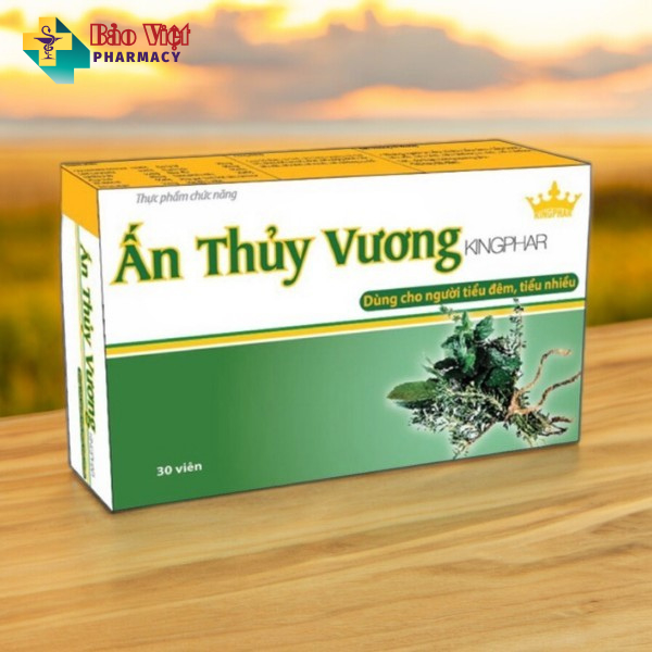 Viên tiểu đêm Ấn Thủy Vương Kingphar 30 viên (Tiểu đêm, tiểu nhiều, gắt, buốt)