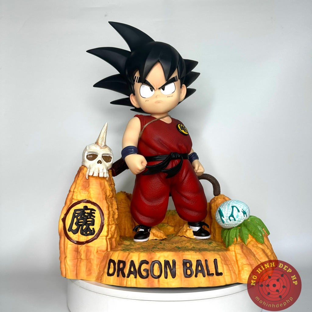 Mô hình SonGoku kid trên đảo đầu lâu cao 45cm goku dragonball bảy viên ngọc rồng
