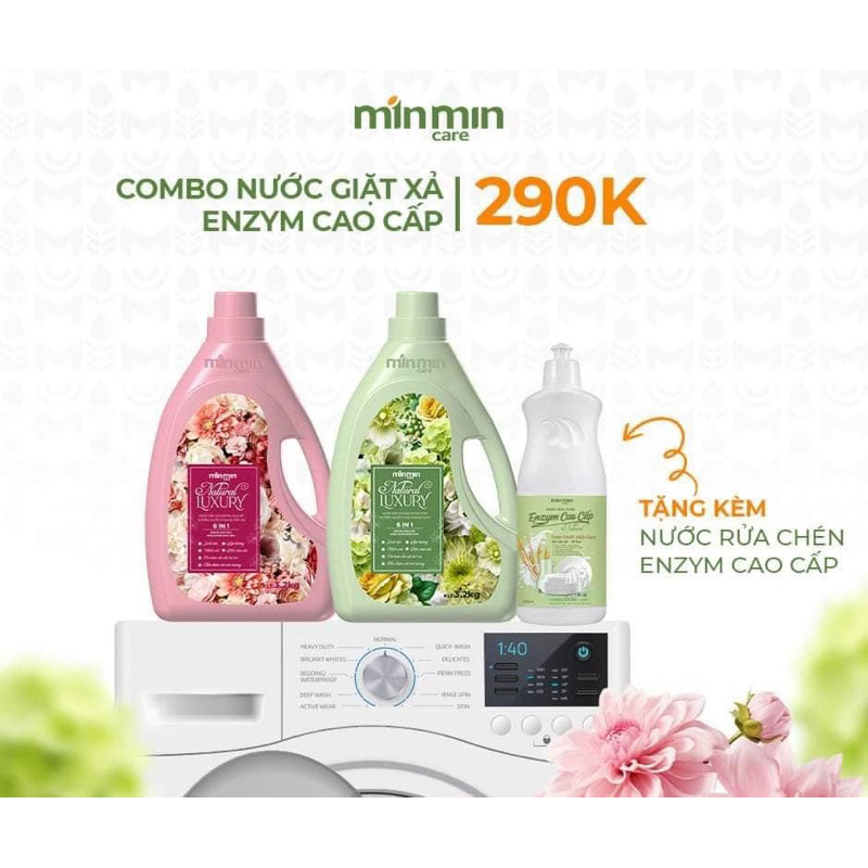 Nước giặc xả Enzym Minmin Care