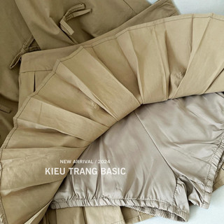 Set Thô Nâu Tây Đính Nơ Kiều Trang Basic [SẴN SHIP]