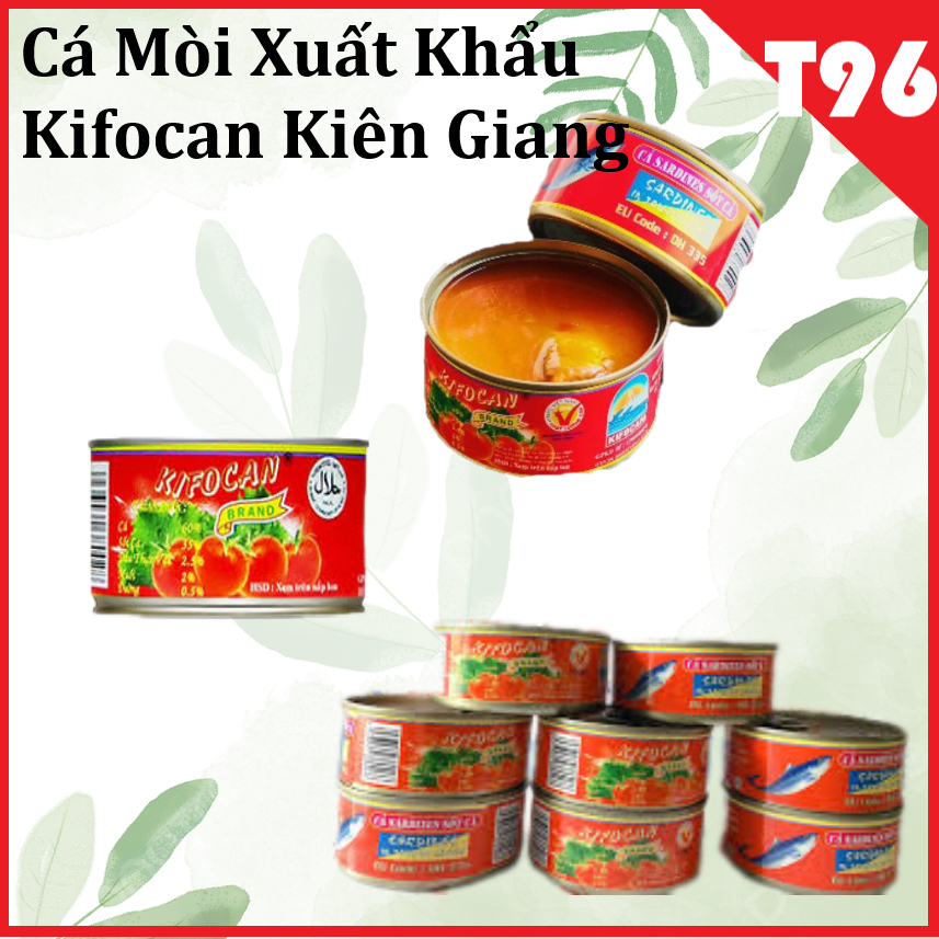 (Combo 5 hộp) Cá Mòi Dẹp Kifocan Xuất Khẩu Kiên Giang