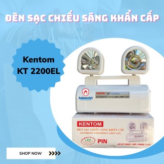 Đèn sạc chiếu sáng thoát hiểm khẩn cấp KENTOM - KT2200EL