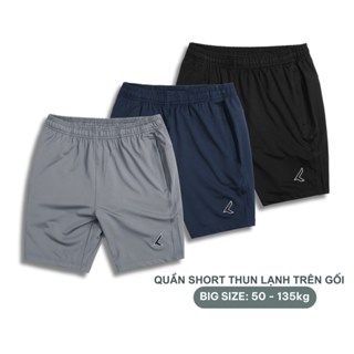 Quần short đùi thể thao nam chất liệu thun lạnh form trên gối co giãn 4 chiều có big size tới 135kg QSTKEY2M