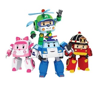 Bộ 4 xe Poli biến hình, Đồ Chơi Robocar Poli biến hình cho bé thỏa sức khám phá