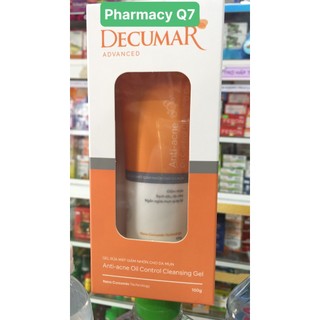 Tube lớn Decumar Clean 100g gel rửa mặt Sữa rửa mặt dạng Gel Decumar Clean Advanced giảm nhờn cho da mụn hiệu quả