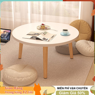 Huhu bàn sofa cao cấp cafe bàn trà tròn decor phòng ăn phòng khách mặt bàn phủ melamin chống xước