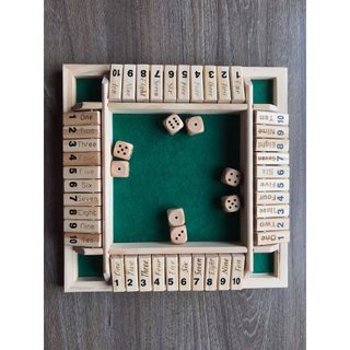 Đồ Chơi Xúc Xắc Phát Triển Tư Duy Logic Cho Trẻ - Làm bằng Gỗ Thông - Khắc Tiếng Anh Với Số