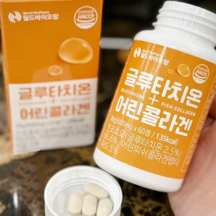 VIÊN UỐNG TRẮNG DA BIO PHARM  TRẺ HOÁ 60 VIÊN HÀN QUỐC