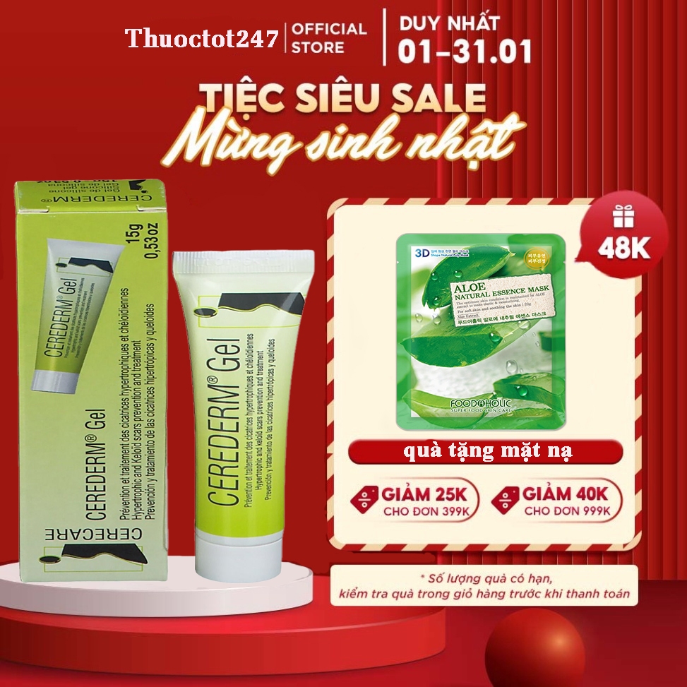 Cerederm Gel 15g CERECARE SAS, Pháp