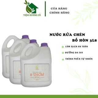 Nước rửa chén 3l8 bồ hòn - sinh dược, can 3l8 htx sinh dược