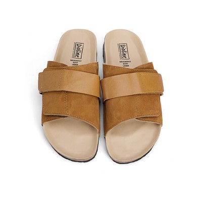 DK29 - Dép Đế Trấu Birken Quai Ngang Da Lộn May Viền Lót Chống Nước Nam Nữ Unisex