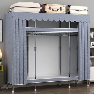 Tủ đựng quần áo Tủ vải khung thép loại 1 Tủ Treo Quần Áo Lắp Gép khung tủ titan 2,3,4 buồng tủ quần áo vải loại bền nhất