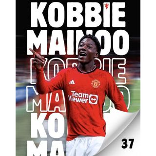 Ảnh Poster Cầu Thủ Bóng Đá Manchester United - Tranh decal dán tường MU: Kobbie Mainoo