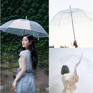 Ô dù trong suốt đi mưa phong cách hàn quốc