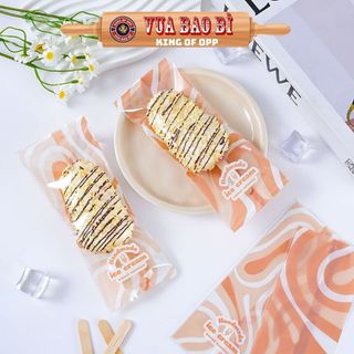 100 Túi đựng kem que trong suốt, mờ, hoạ tiết, nhiều kích thước - VUA BAO BÌ