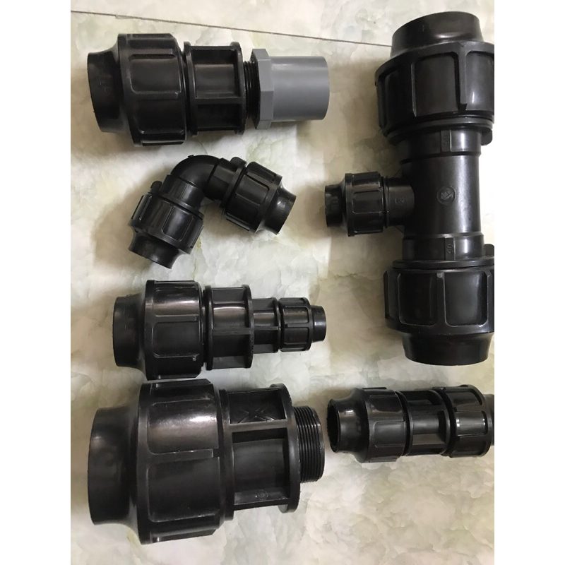 tê thu 40 -góc 40-măng xông 40(Rt-Rn)Hdpe dùng cho nước sạch :