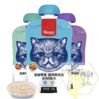 Súp thưởng Wanpy nắp vặn 90gr cho mèo