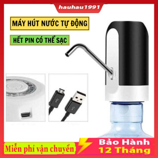 Vòi bơm hút bình nước bình rượu điện tự động có sạc USB