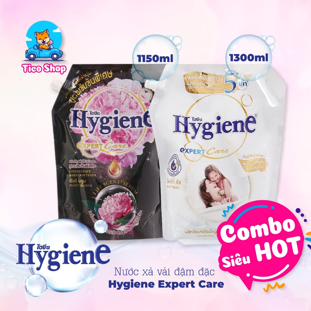 Nước xả vải Hygiene Thái Lan thơm lâu đậm đặc hương hoa tự nhiên chính hãng