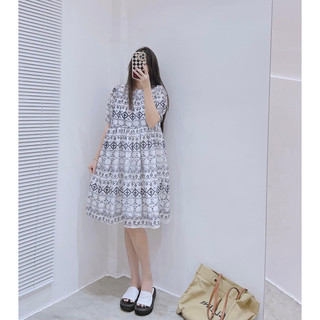 [ Ảnh thật ] Baby doll thêu nổi 2 lớp