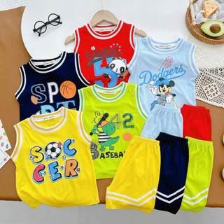 combo 3 bộ ba lỗ ngẫu nhiên cho bé trai gái 5-30kg