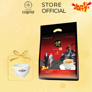 [TẶNG TÁCH SỨ TRẮNG] Cà Phê G7 3in1 Hòa Tan Sữa Trung Nguyên Legend Bịch 50 gói 10372