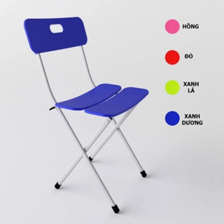 Ghế gấp gọn nhựa 3 lá, ghế xếp nhựa cho học sinh, văn phòng, quán ăn, chân inox sơn tĩnh điện