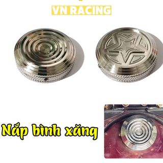 Nắp bình xăng CNC Salaya inox 304 cho Wave, Sirius, Airblade, Dream, Exciter 150 và nhiều xe khác