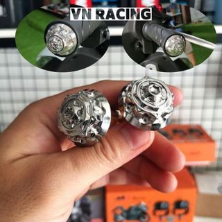 Gù tay lái xe máy Winner X, Winner, Exciter 150, Wave, SH 2020, Vario mẫu Salaya mẫu 3 Inox 304