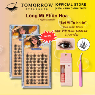 Mi Giả TOMORROW, Mi PHỒN HOA Mi Cụm Mi Chùm Mi Douyin Trang Điểm Cho Đôi Mắt, Kích Thước Lông Mi 12mm
