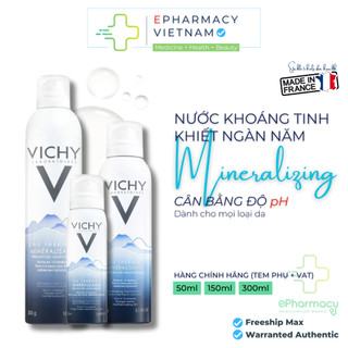 Xịt khoáng Vichy Mineralizing Thermal Water cấp ẩm, dưỡng da, cân bằng pH