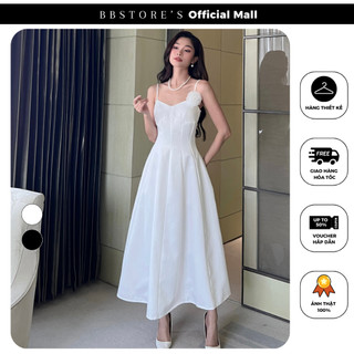 Đầm xòe hai dây dáng dài dự tiệc sang trọng bbstore's - d2789