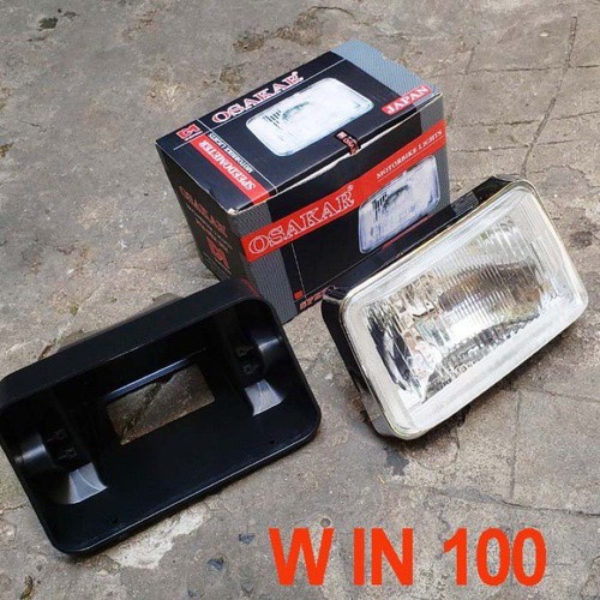 [HÌNH THẬT]  Pha Đèn Osakar Cho Xe WIN 100 Có Chui Và Bóng