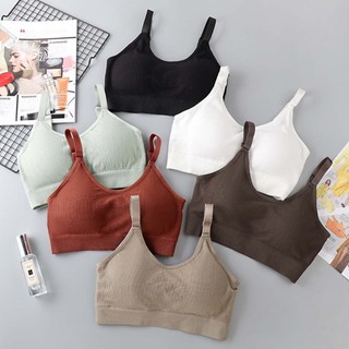 Áo Bra Nữ Tập Gym, Bra Len Tăm, Áo Ngực Nữ 2 Dây Mút Mỏng Điều Chỉnh Ngắn Dài ZANA BRA B1182