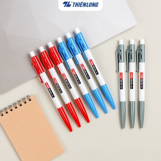 Hộp 20 cây viết bi/ bút bi thiên long dạng bấm cao cấp tl 08/ tl-08 ngòi 0.8mm
