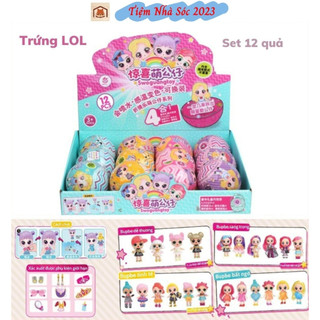 Đồ chơi trẻ em trứng búp bê lol surprisesi kèm phụ kiện hộp 12 qủa - full box.tiệm nhà sóc